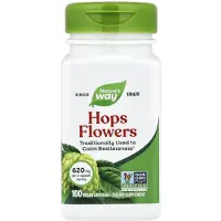 Nature'S Way , Fleurs de Houblon, 620 mg, 100 Gélules Végaliennes (310 mg par Gélule)