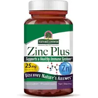 Natures Answer , Zinc Plus, 25 mg, 60 Gélules Végétariennes
