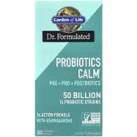 Garden of life , Probiotiques Calme, 50 Milliards, 30 Capsules Végétariennes