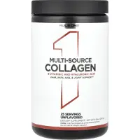 Rule One Proteins Collagène Multi-Sources + Vitamine C et Acide Hyaluronique, Non Aromatisé