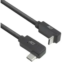 ACT AC7481, 1 m, USB C, USB C, USB 3.2 Gen 2 (3.1 Gen 2), 10 Gbit/s, Noir