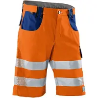 Kübler pantalon de sécurité unisexe court REFLECTIQ orange, bleu corbeau taille 62 (62)