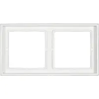 JUNG Cadre double LS 990 blanc alpin LS 982 WW (LS 982 WW)