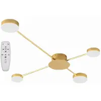Toolight Lampe Moderne Gold 4-bras Led APP520-4C