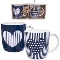 Orion Tasses en porcelaine 390 ml, lot de 2.