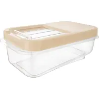 Orion Boîte de rangement multifonctionnelle 5L avec couvercle coulissant, plastique résistant