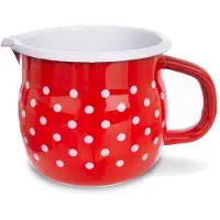 Orion Mug TECKA en émail à pois rouges, 800 ml