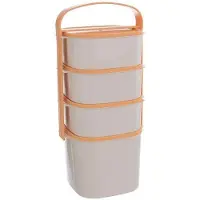 Orion Boîte à lunch en plastique à 4 compartiments, 2 l, 3 x 1,15 l