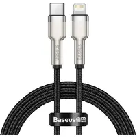 Baseus Cable Usb-C Do Lightning Cafule, Pd, 20W, 1M (Czarny)