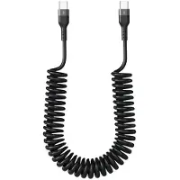 INF Câble USB Type-C vers Type-C Rétractable 1.5m - Charge Rapide 5A