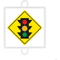 Softee Panneau de signalisation N2 - jaune