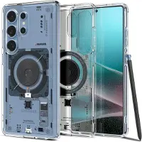 Spigen Ultra Hybrid Mag (Samsung Galaxy S25 Ultra), Coque pour téléphone portable, Transparent