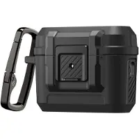 Spigen Lock Fit, Étui pour écouteurs + casque, Noir