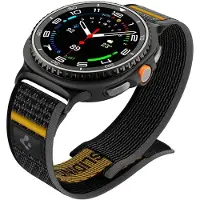 Spigen Athlex Air (46 mm, Toile), Sangles de montre, Bleu, Noir, Jaune