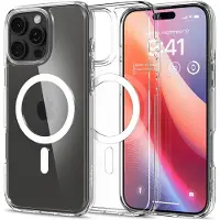 Spigen Ultra Hybrid MagFit (Apple iPhone 16 Pro Max), Coque pour téléphone portable, Blanc, Transparent