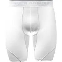 Under Armour Short long UA HG Elite - blanc, taille : M