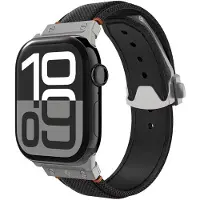 Spigen AMP09304 (Acier inoxydable, Nylon, Polyuréthane (PU)), Sangles de montre, Noir