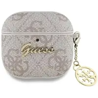 GUESS Gua4G4Gsmp Airpods 4 Cover Różowy/Pink 4G Charm Collection