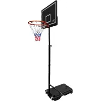 Axi Panier De Basket Sur Pied Premium | 145-207 Cm | Noir Et Blanc | A Partir De 6 Ans Et + | Facile À Déplacer | Jeux Plein Air | Panier De Basket