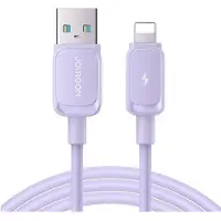 JOYROOM Kabel Multi-Color Series A14 Lightning / Usb-A 2.4A 1.2 M - Fioletowy