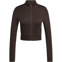 Adidas Workout Essentials Knit Full Zip Sweatshirt Marron L Femme