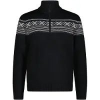 CMP Pull en tricot col zippé Wooltech