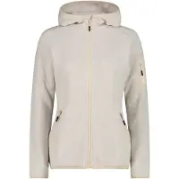 CMP Polaire à capuche épaisse en maille chinée femme Knit-Tech