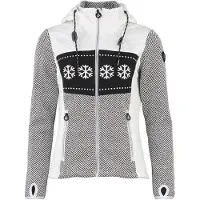 Mountain Peak Blouson à capuche zippé bi-matière femme