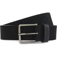 BOSS x ASTON MARTIN ceinture en cuir suédé perforée avec logo