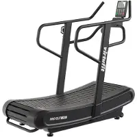 VirtuFit Tapis de course Pro Elite HiiT - 160 x 44 cm - 4 niveaux de résistance - Noir