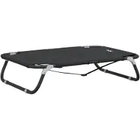 vidaXL Chaise longue pliable Anthracite Tissu Oxford et acier