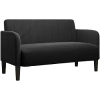 vidaXL Canapé causeuse noir 109 cm velours