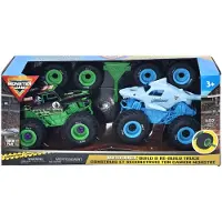Monster Jam Mechanix 1:32 Build N Re-Build, lot de 2 GD