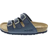 Rohde Alba : chaussures pour femmes, sandales d'intérieur, couleur bleue, pour le quotidien