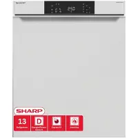 Sharp - QW-NA1CU47DW-DE - Lave-vaisselle sous plan - 60 cm - blanc