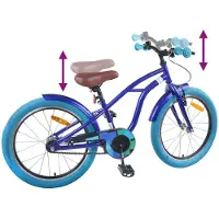 vidaXL Vélo enfant 20 pouces pour 6-11 ans bleu foncé
