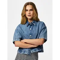Pieces Chemisier 'PCSky' bleu denim