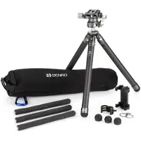 Benro TPKFL TablePod FLEX Kit de trépied en carbone (Carbone), Trépied, Noir