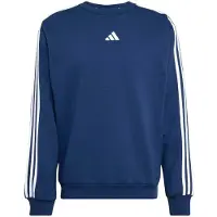 Adidas Essentials 3 Stripes Fleece Sweatshirt Bleu S Homme