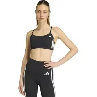 Adidas Optime Essentials 3 Stripes Low Impact Sports Bra Noir L Femme