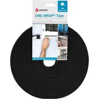 Velcro Ruban adhésif Velcro ONE-WRAP Tape 13mm x 25m. noir