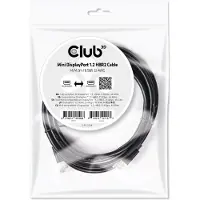 Club 3D 900224582 Displayport To Mini Displayport 1.4 Cable Displayport Cable 2 M Noir