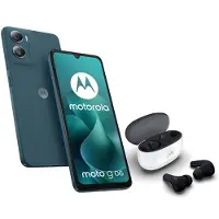 Motorola Pack Smartphone Moto G06 6.88" Double nano SIM 64 Go Bleu + Ecouteurs Buds 2 Carbon Blanc et Noir