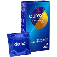 Durex Préservatifs Natural XL - Boite 12 préservatifs