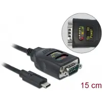 DeLOCK Câble série RS-232 vers USB-C mâle DB9