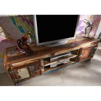 MASSIVMOEBEL24.DE MASSIVMOEBEL24 | Meuble TV 180x45 Bois de récupération laqué Multicolore FREEZY #32