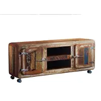 MASSIVMOEBEL24.DE MASSIVMOEBEL24 | Meuble TV 135x40 Bois de récupération laqué Multicolore FREEZY #10