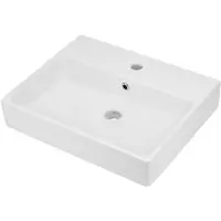 Loge Ceramic Sink Countertop/wall With Tap Space-50x Argenté