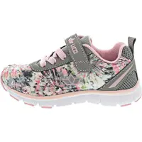 Lico Sunflowers : Chaussures pour filles, chaussures basses, baskets à scratch, couleur rose, pour le quotidien