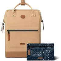 Cabaia sac à dos de loisirs sac à dos pour ordinateur portable Adventurer Vegan Nubuck Backpack 23L Andenne écru
